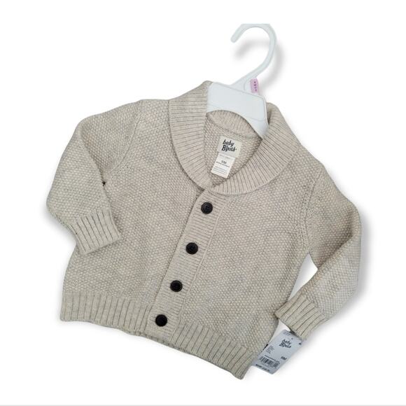 Oshkosh baby B'gosh shawl collar cardigan Size 9 months - Picture 1 of 6